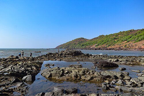 Anjuna · Anjuna Beach im Januar.