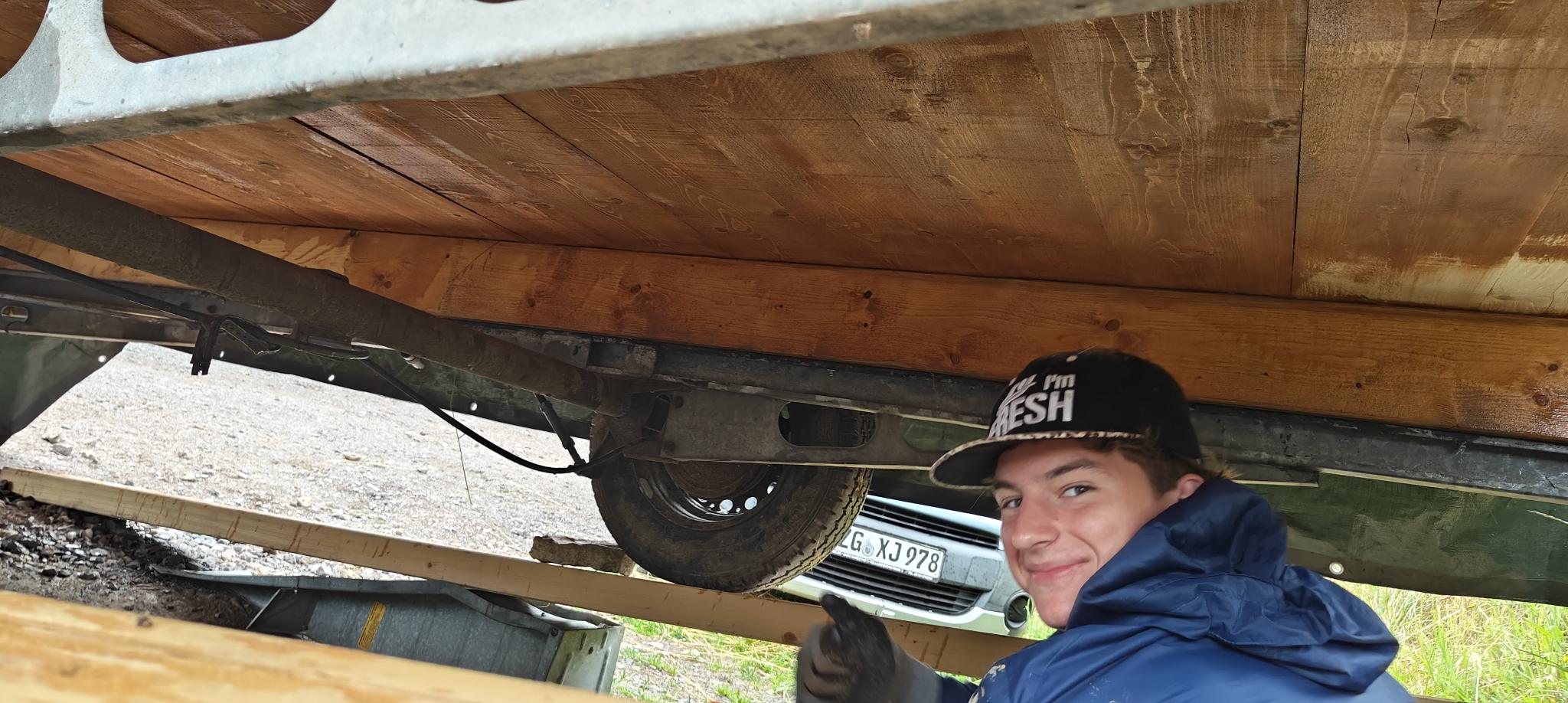 Under trailer